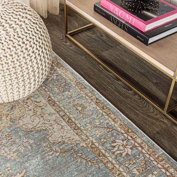 Khilana Floral Medallion Area Rug